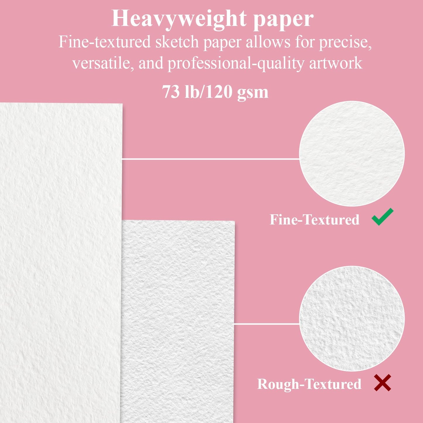 Fuxi 9" x 12" Sketch Book_Top Spiral Bound Sketchbook_100Sheets 68lb/100gsm