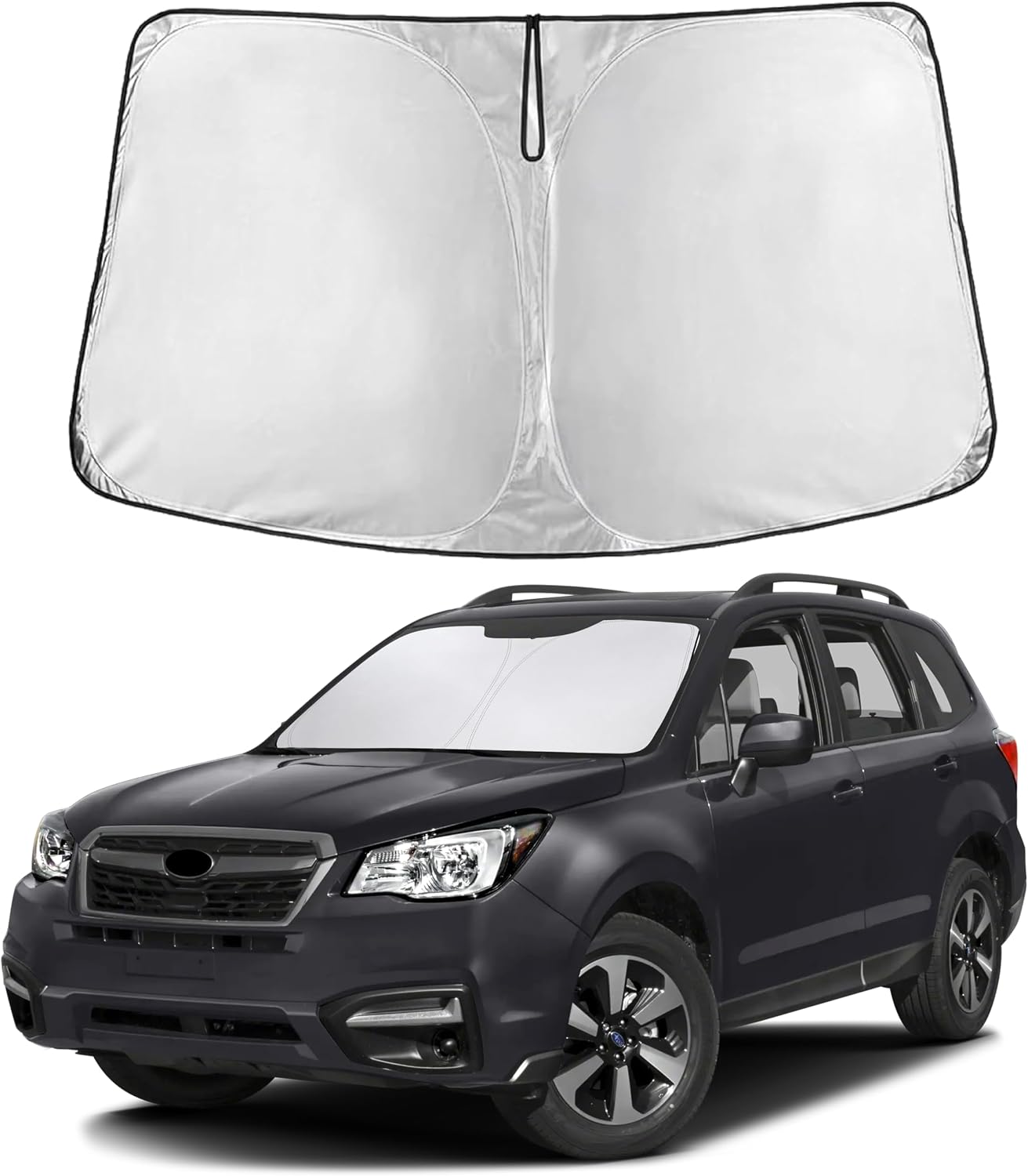 Econour Car Windshield Sun Shade, Front Window Sun Blocker for SUVs,Sedan