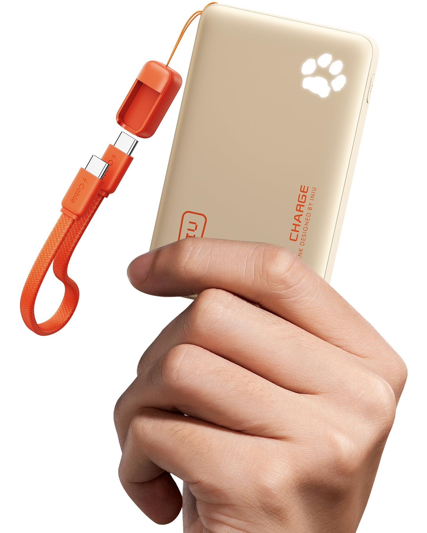 INIU 10000mAh 45W Fast Charging Portable Charger, Smaller Travel Power Bank
