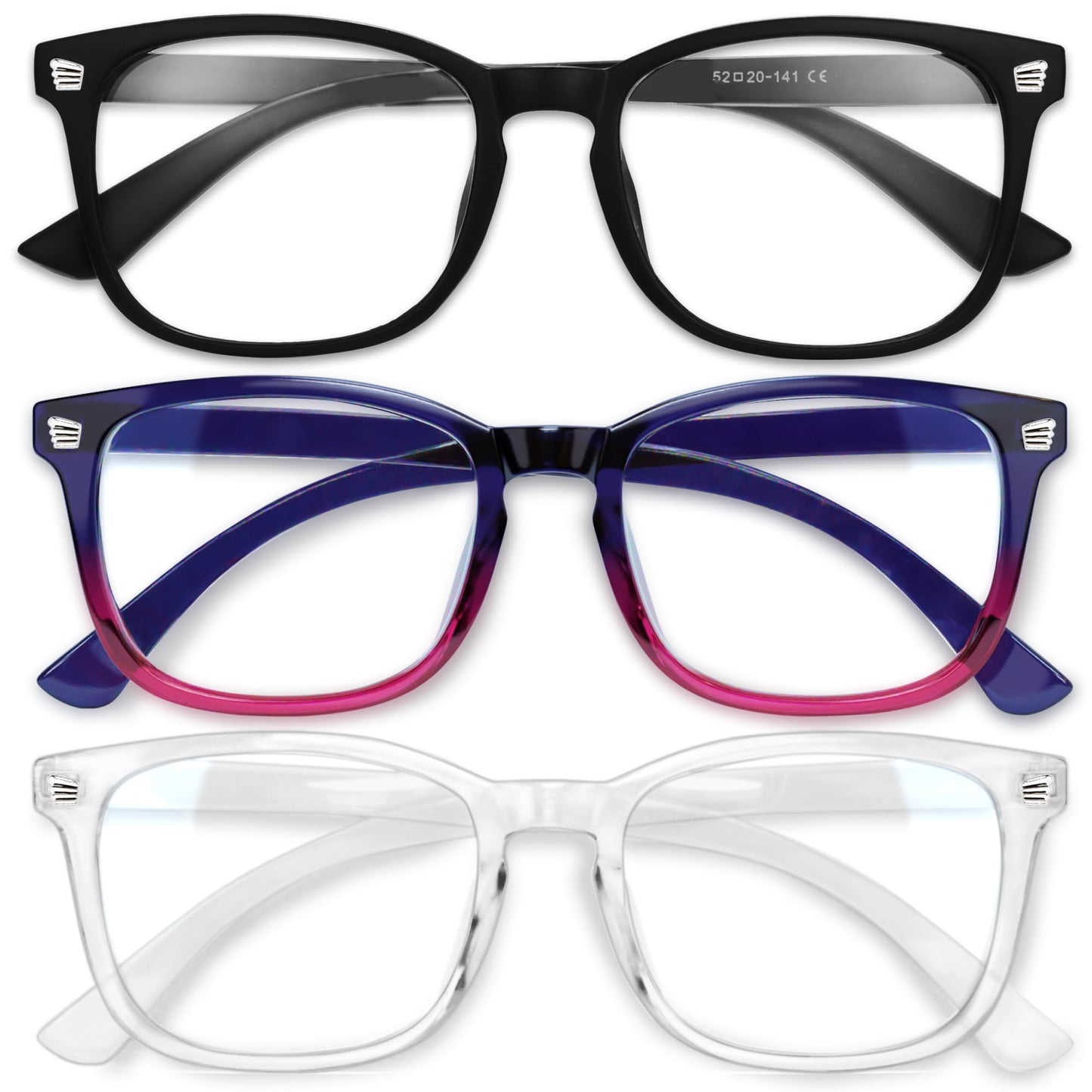 Gaoye Blue Light Glasses for Women - 3 Pack