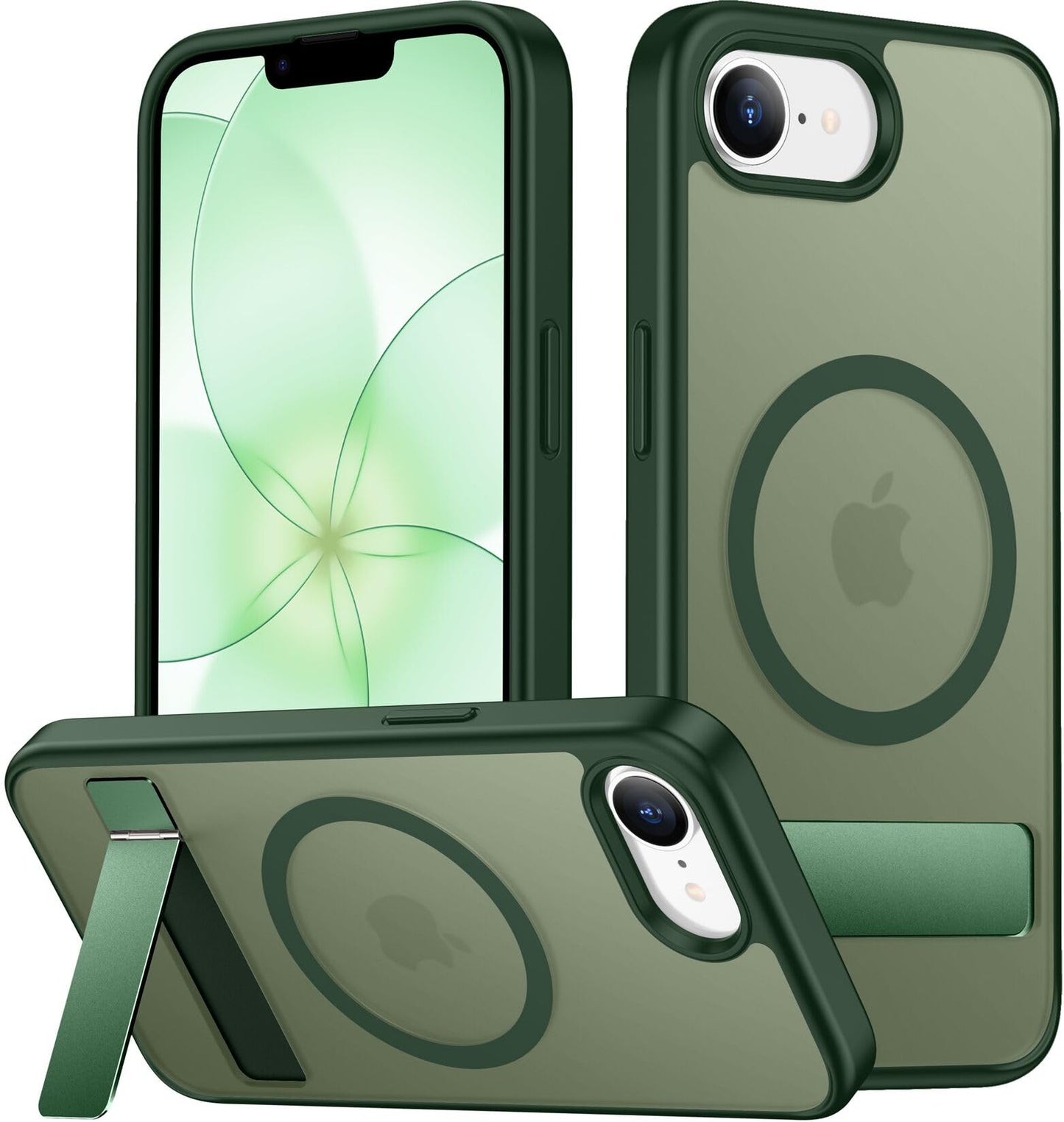 SPIDERCASE Magnetic for iPhone 17 Pro Max Case,with Kickstand,Clear