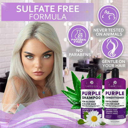 Caffeine Shampoo and Conditioner Set - Volumizing Products for Women and Men - Thickening, Volume Boosting Formula for Thinning and Fine Hair - Sulfate Free, No Parabens - Hydrating, Salon Grade