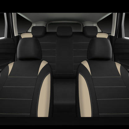 CAR PASS Waterproof Car Seat Covers Front Seats Only with 5mm Composite EVA, Neoprene Car Seat Cover with Separate Headrest Cover, Quick Setup Universal Fit for Car SUV Trucks,Airbag Compatible（Gray