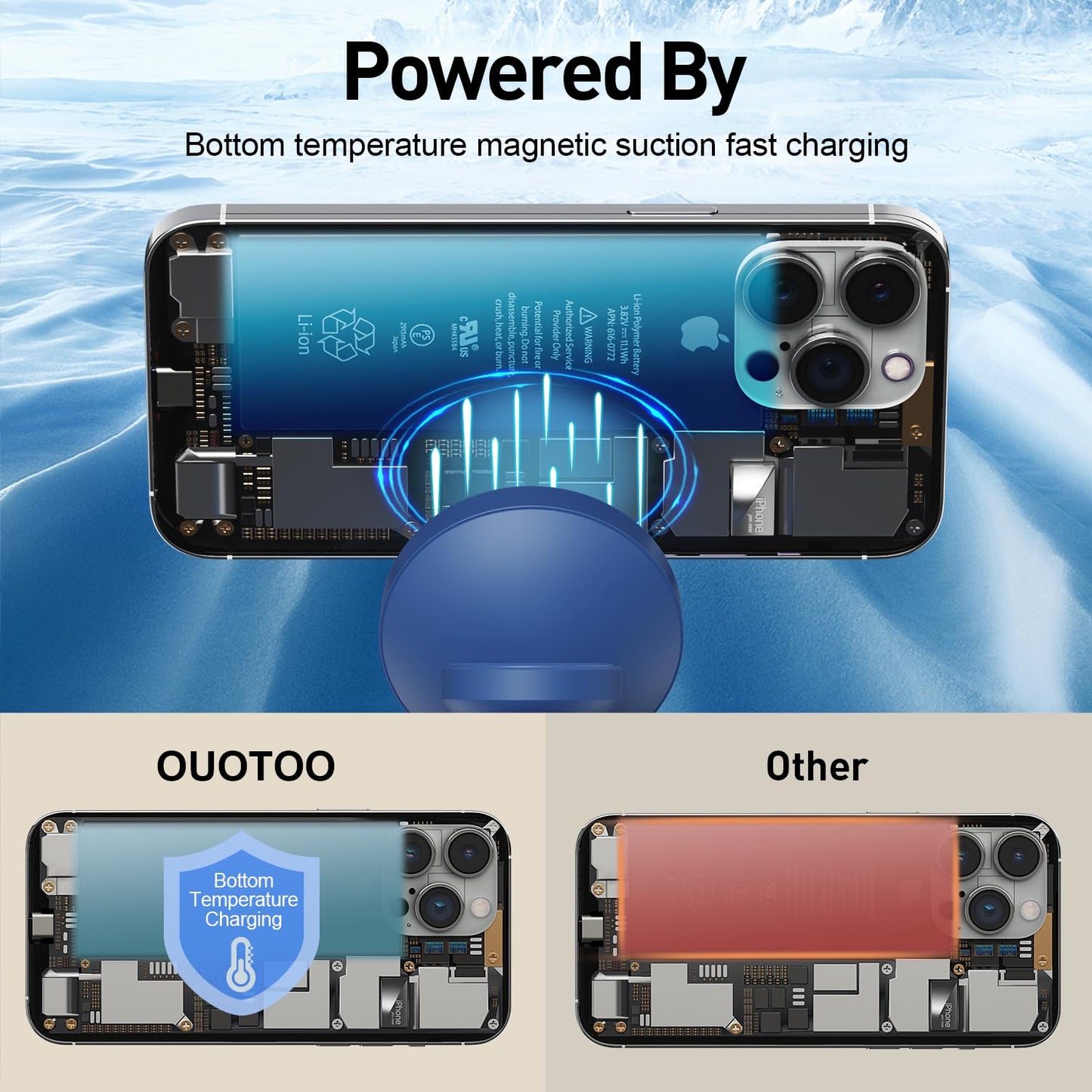 3 in 1 Mag-Safe Wireless Charger Stand for iPhone Apple Watch AirPods