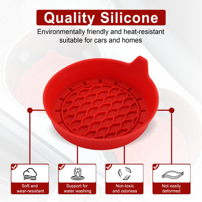 SINGARO Car Cup Holder Coaster, Silicone Cup Holder Insert, Universal Non-Slip Cup Holders, Car Accessories Interior for Women and Man Interior Sets 4 Pack Black