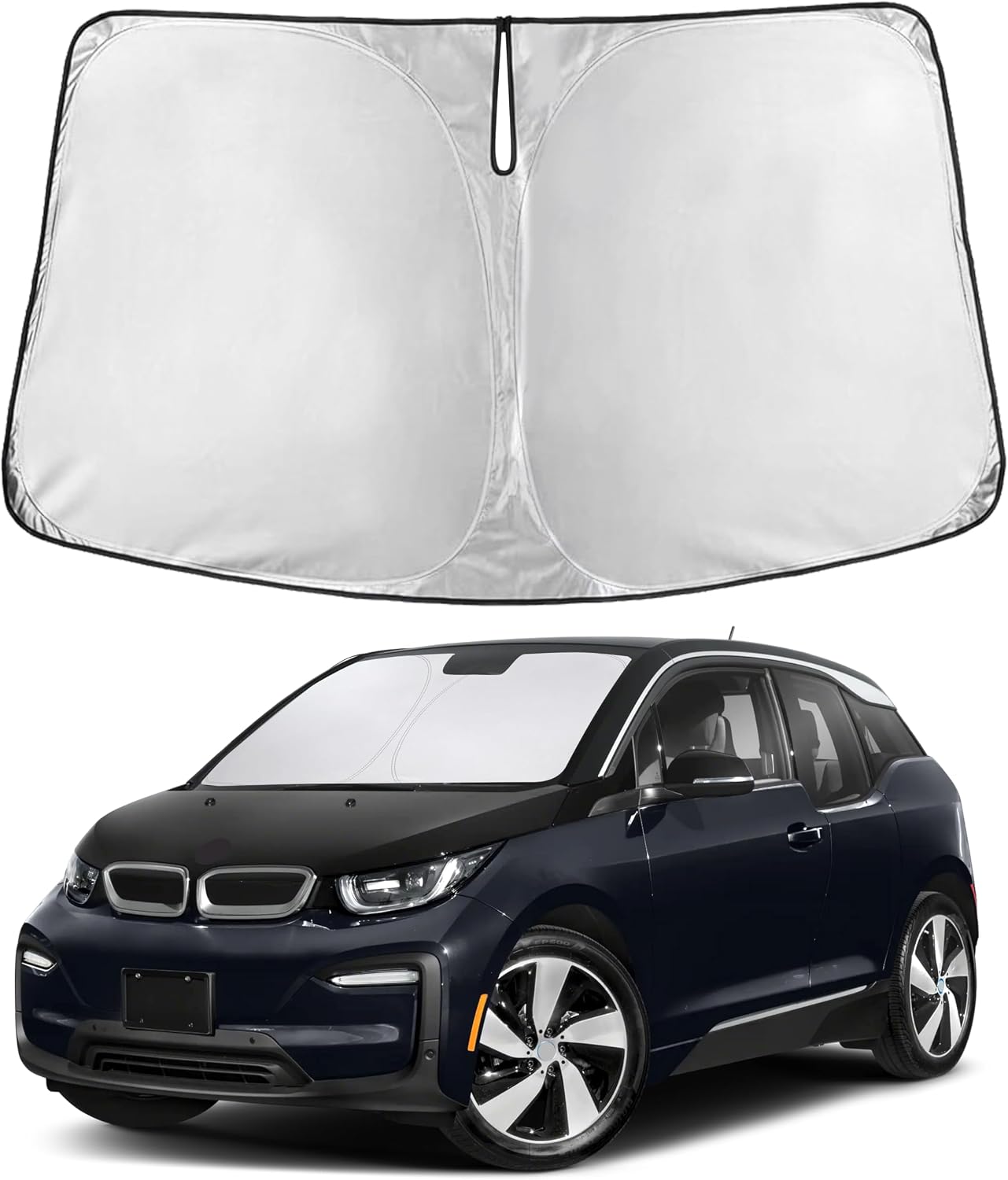 Econour Car Windshield Sun Shade, Front Window Sun Blocker for SUVs,Sedan