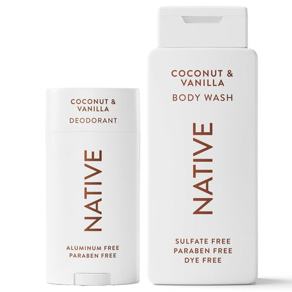 Native Clean Body Wash, Gentle & pH-balanced for Sensitive Skin, 24-Hr Freshness for Women & Men, Vegan & Cruelty-Free, Free of Sulfates, Parabens & Phthalates, Cashmere & Rain, 18 fl oz