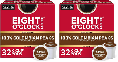 Eight O'Clock Coffee Hazelnut, Single-Serve Keurig K-Cup Pods, Flavored Medium Roast Coffee Pods, 96 Count