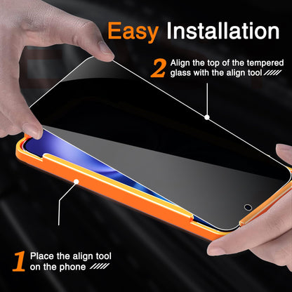 Wiaocit Tempered Glass Privacy Screen Protector for iPhone 15 Pro