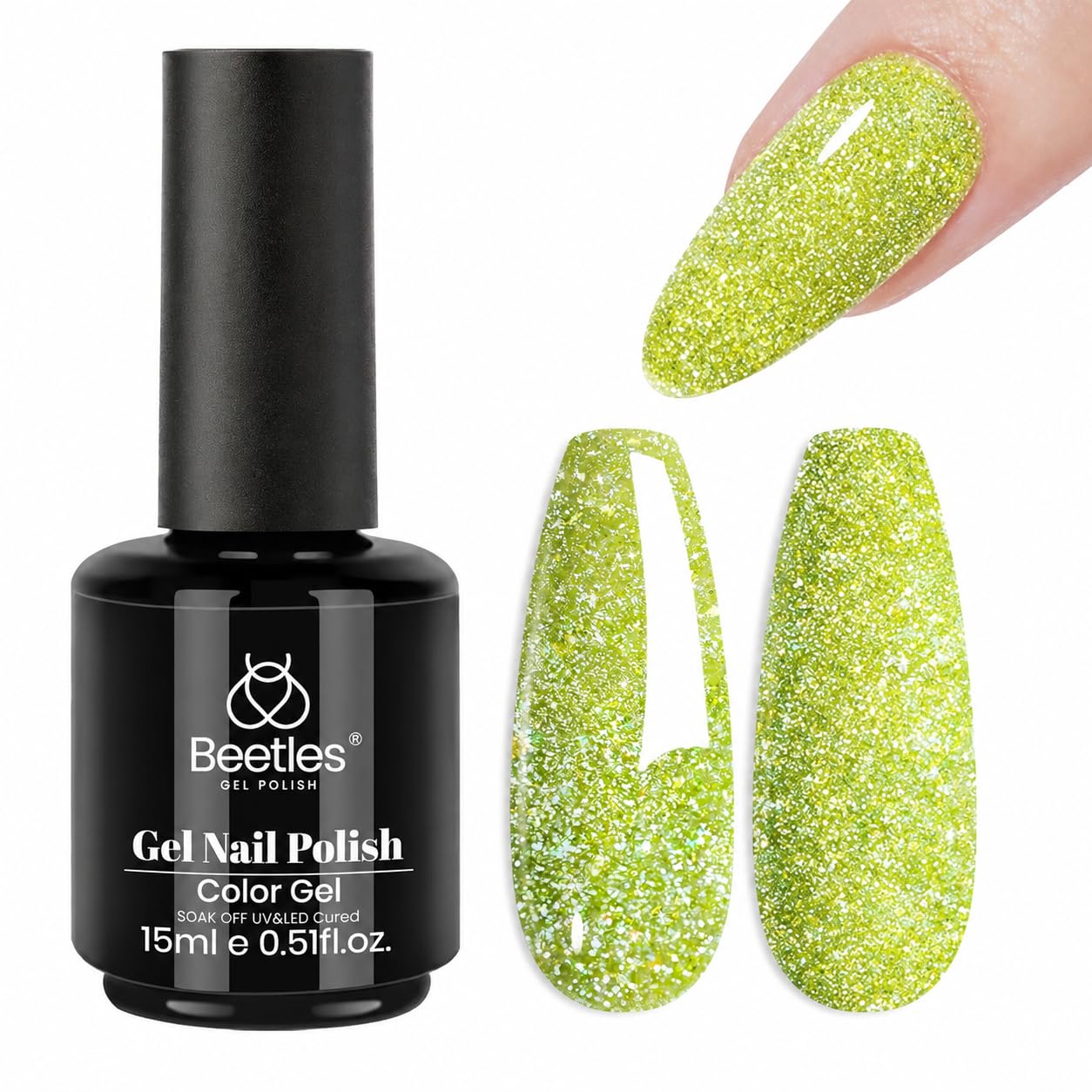 Beetles Purple Gel Nail Polish, 1 Pcs 15ml Purple Gel Polish