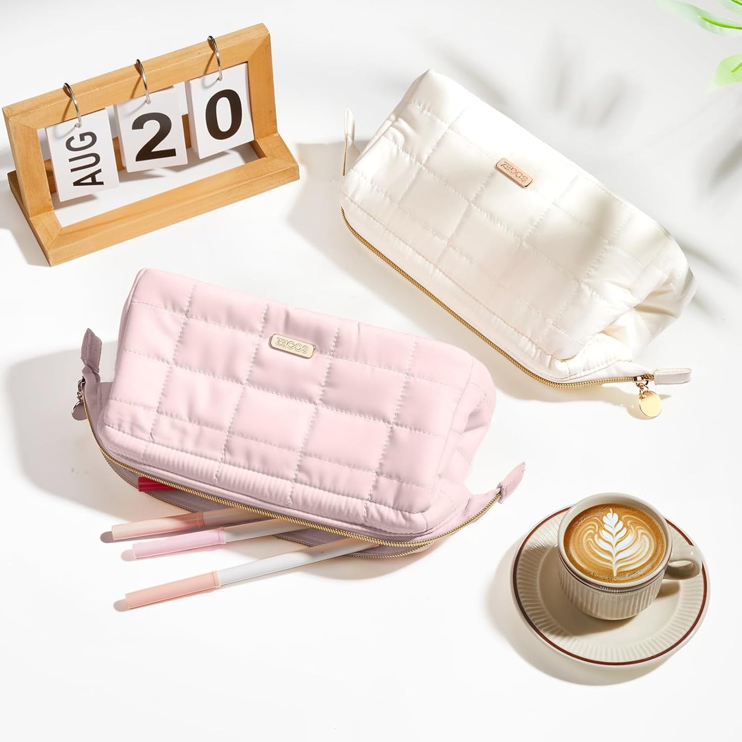 Sooez Large Pencil Case Pouch, Soft Pencil Bag with Zipper, Pen Bag