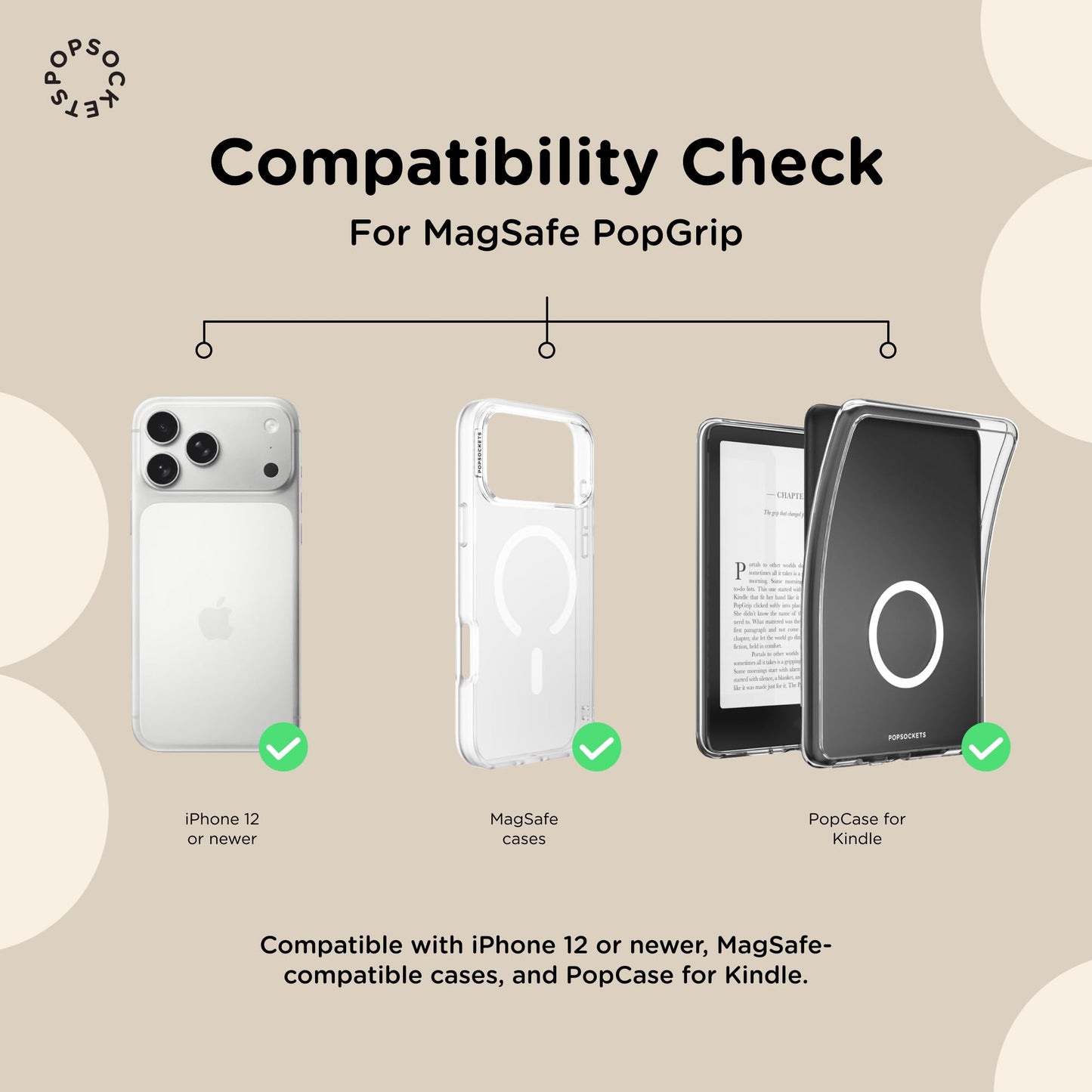 PopSockets Adhesive Phone Grip, Holder- Lace Noir