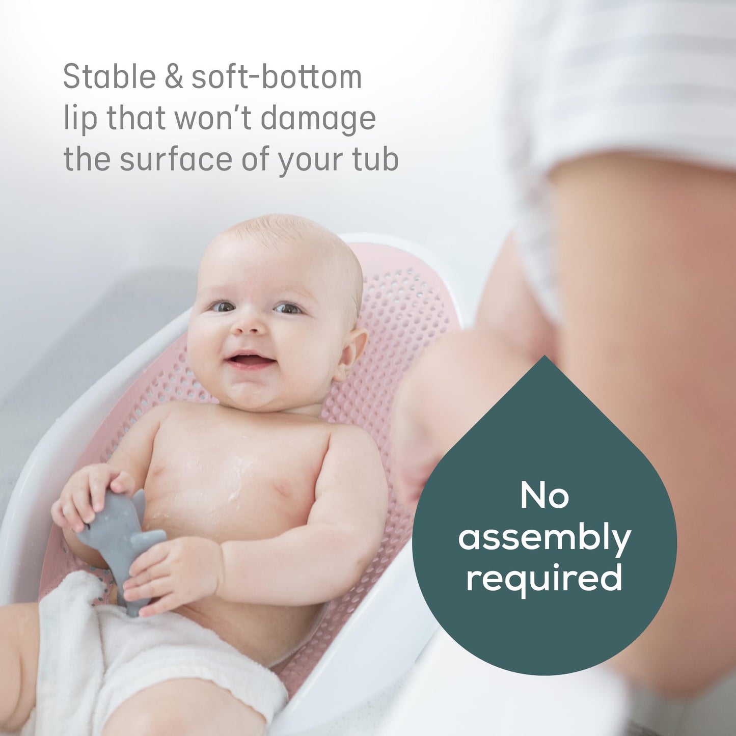 Angelcare Soft-Touch Baby Bath Support & Rinser Bundle, Aqua