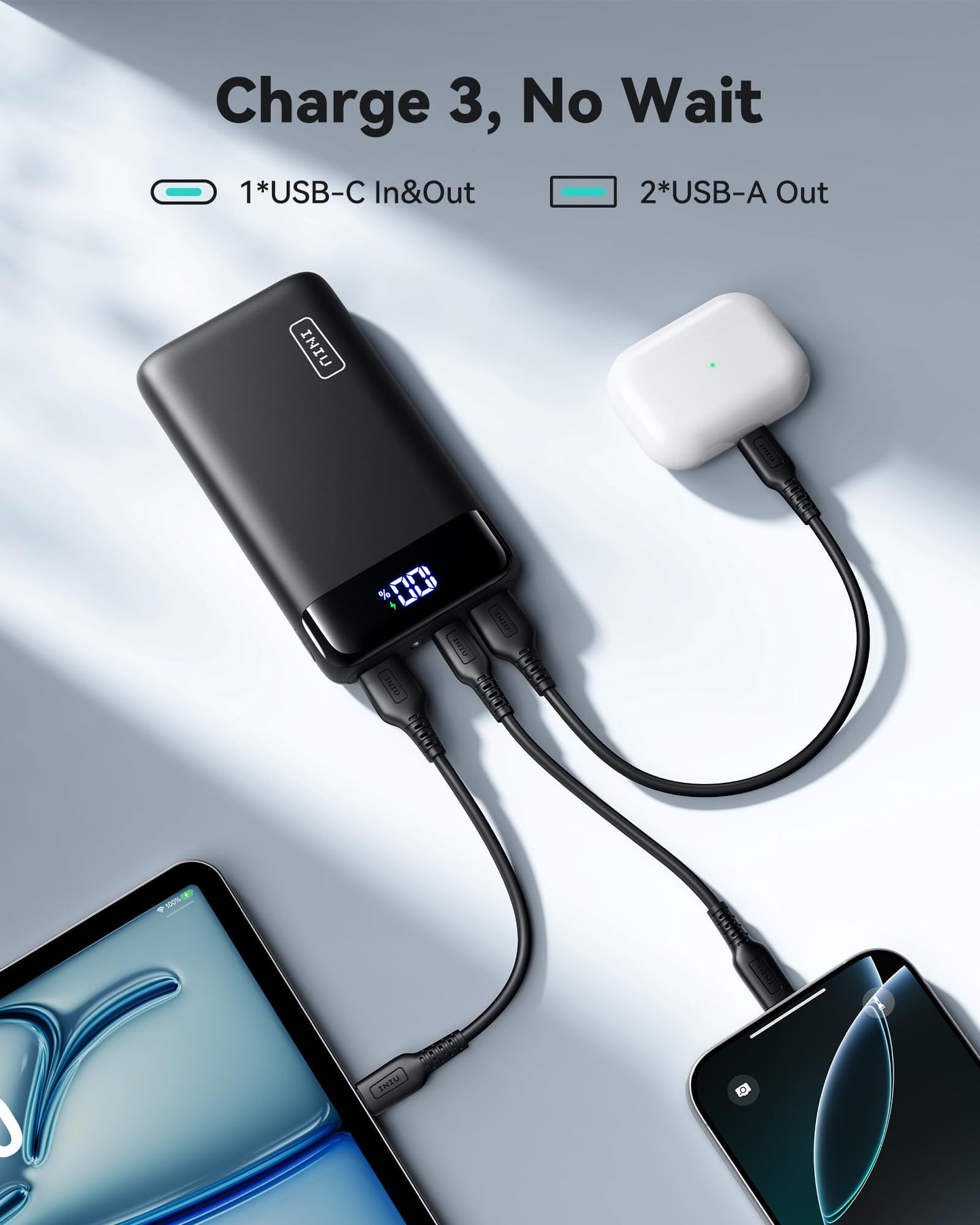 INIU Portable Charger, Smallest 20000mAh 22.5W Fast Charging Power Bank