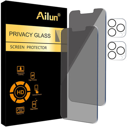Ailun Privacy Screen Protector+Camera Lens Protector for iPhone 17 Pro Max