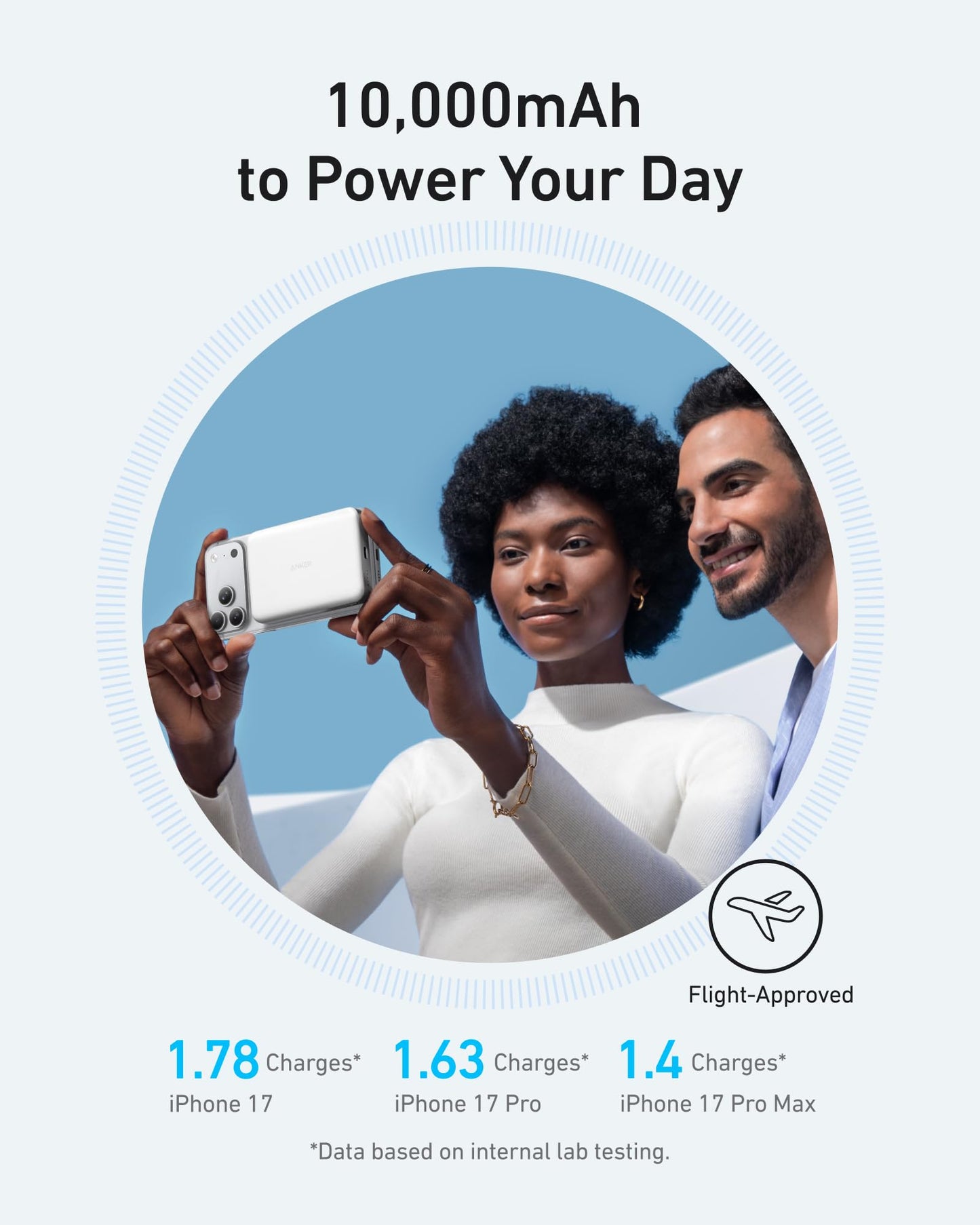 Anker MagGo Power Bank, 10,000mAh Qi2-Certified 15W Portable Charger
