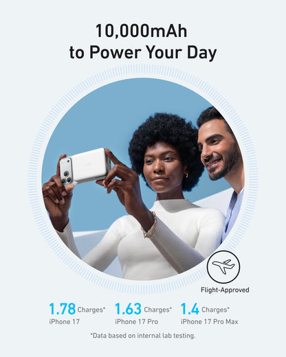 Anker MagGo Power Bank, 10,000mAh Qi2-Certified 15W Portable Charger