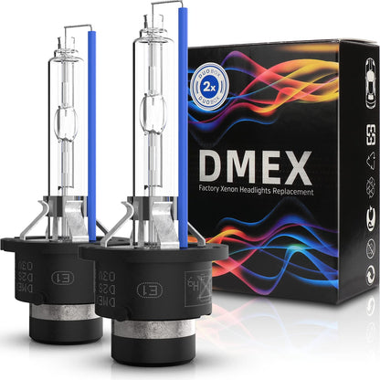 DMEX D3S HID Headlight Bulbs 8000K White Blue Xenon 35W 66340 42403 42302 Replacement - Pack of 2 (Not fit Halogen Headlamp)