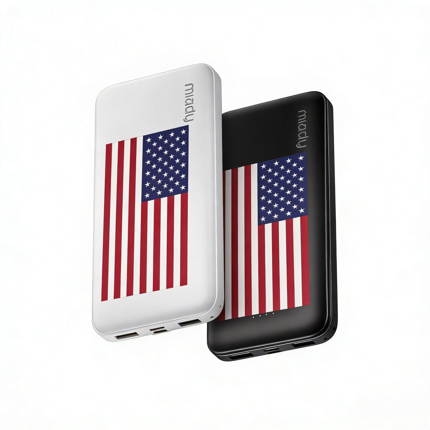 Miady 2-Pack Portable Charger, Slim 10000mAh Power Bank Travel Battery Pack