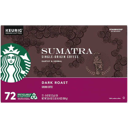 Starbucks K-Cup Coffee Pods, Dark Roast Hot or Iced Coffee, French Roast, 96 Keurig Pods