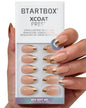 BTArtbox Press On Nails, Cream Puff, Short Almond, Ombre Off White, 32Ct