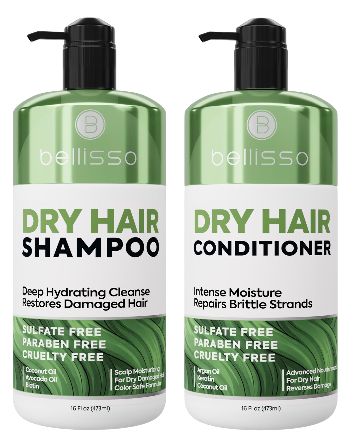 Caffeine Shampoo and Conditioner Set - Volumizing Products for Women and Men - Thickening, Volume Boosting Formula for Thinning and Fine Hair - Sulfate Free, No Parabens - Hydrating, Salon Grade
