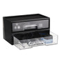 Vtopmart 2 Pack Small Clear Stackable Storage Drawers for Desk, Countertop