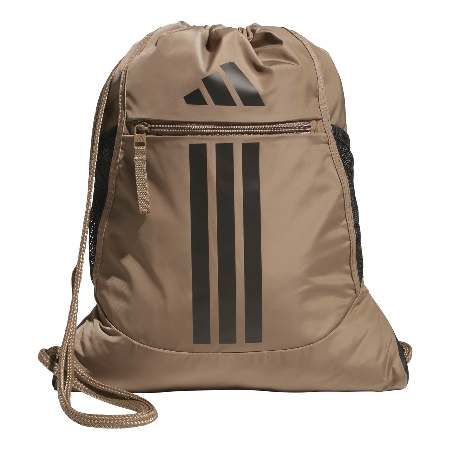 adidas Alliance Sackpack – Drawstring Backpack for Sports, Small Gym Bag, Preloved Teal Green/Black/3, OSFA