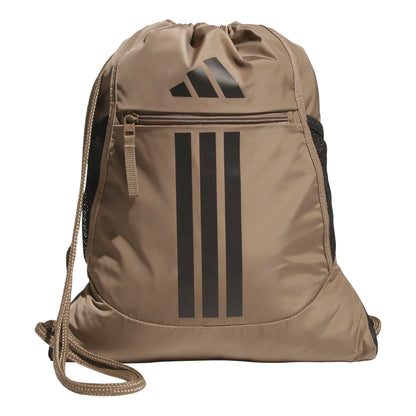 adidas Alliance Sackpack – Drawstring Backpack for Sports, Small Gym Bag, Preloved Teal Green/Black/3, OSFA