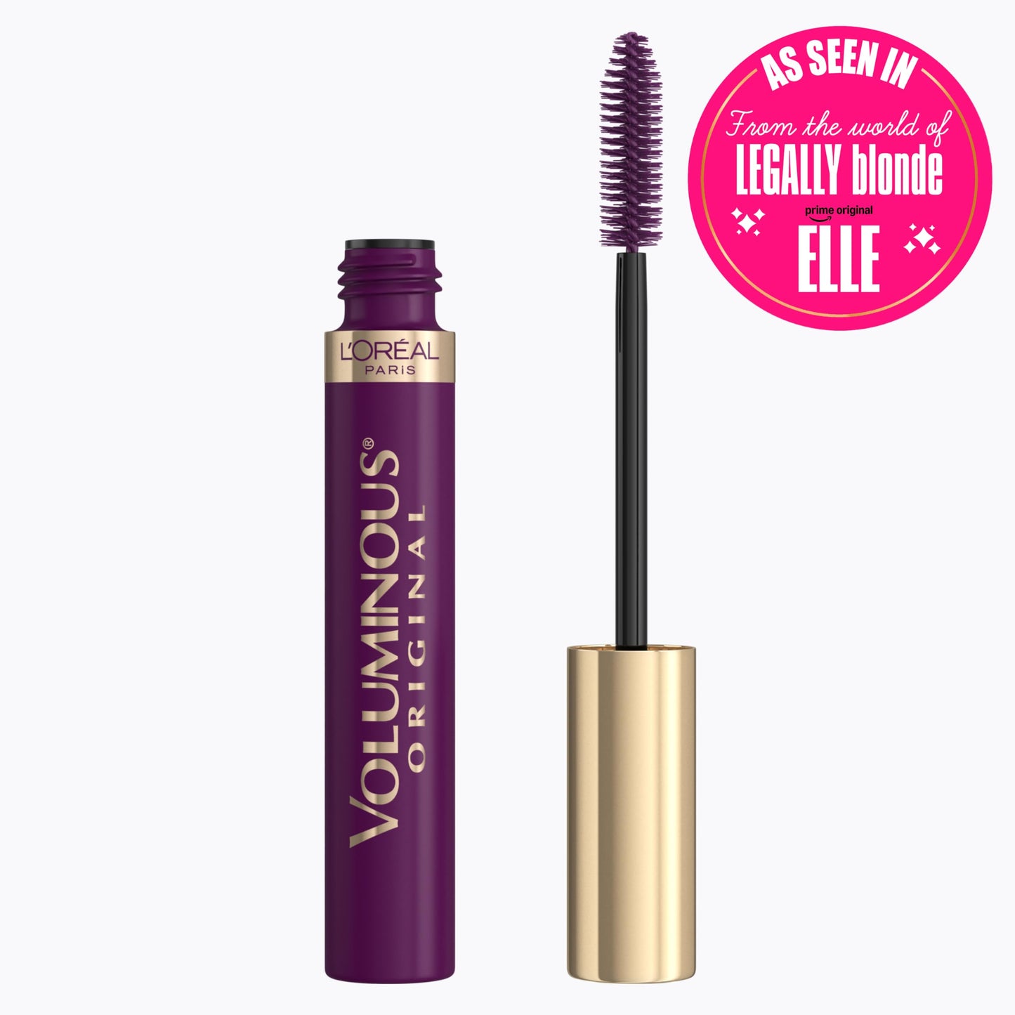 L’Oreal ParisVoluminous Waterproof Volume Building Mascara, Black [360], 0.28 oz (Pack of 3)