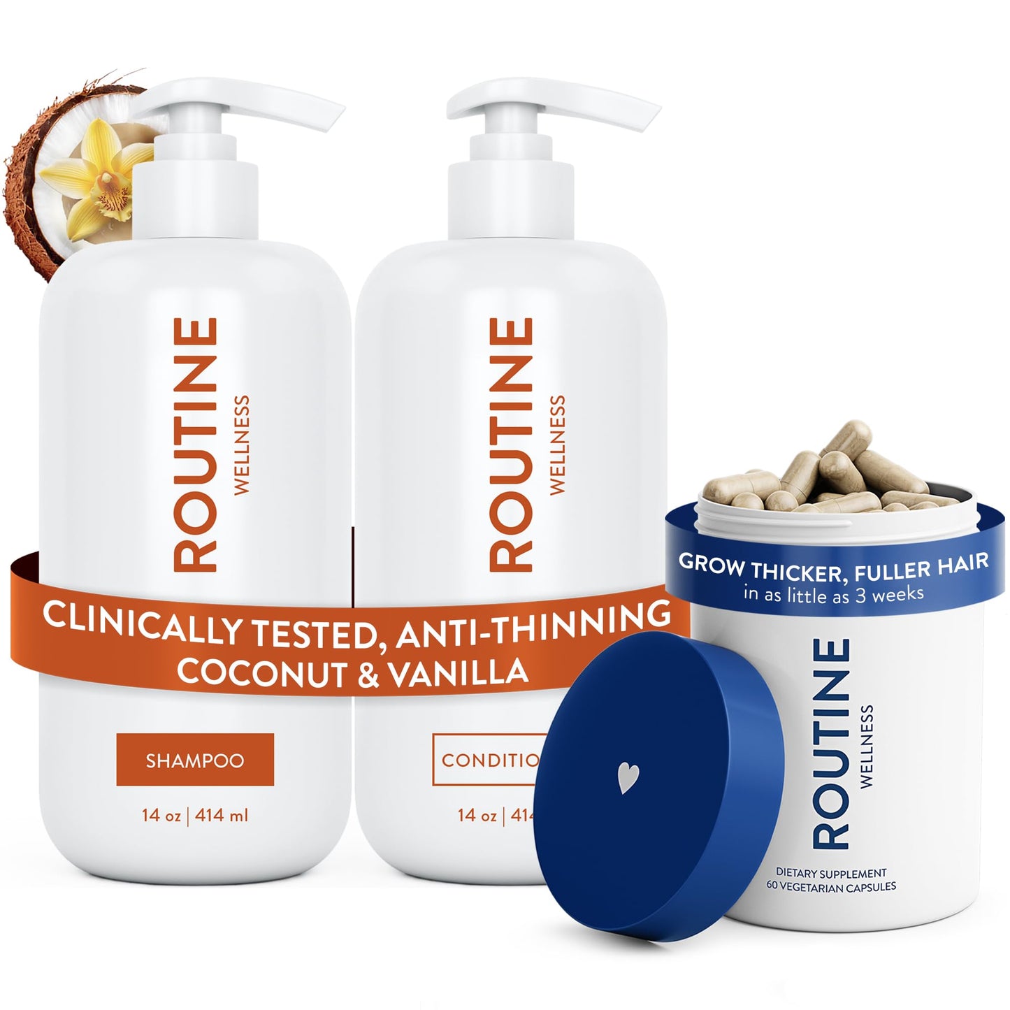 Routine Wellness Shampoo & Conditioner Set - Jasmine & Orange Blossom