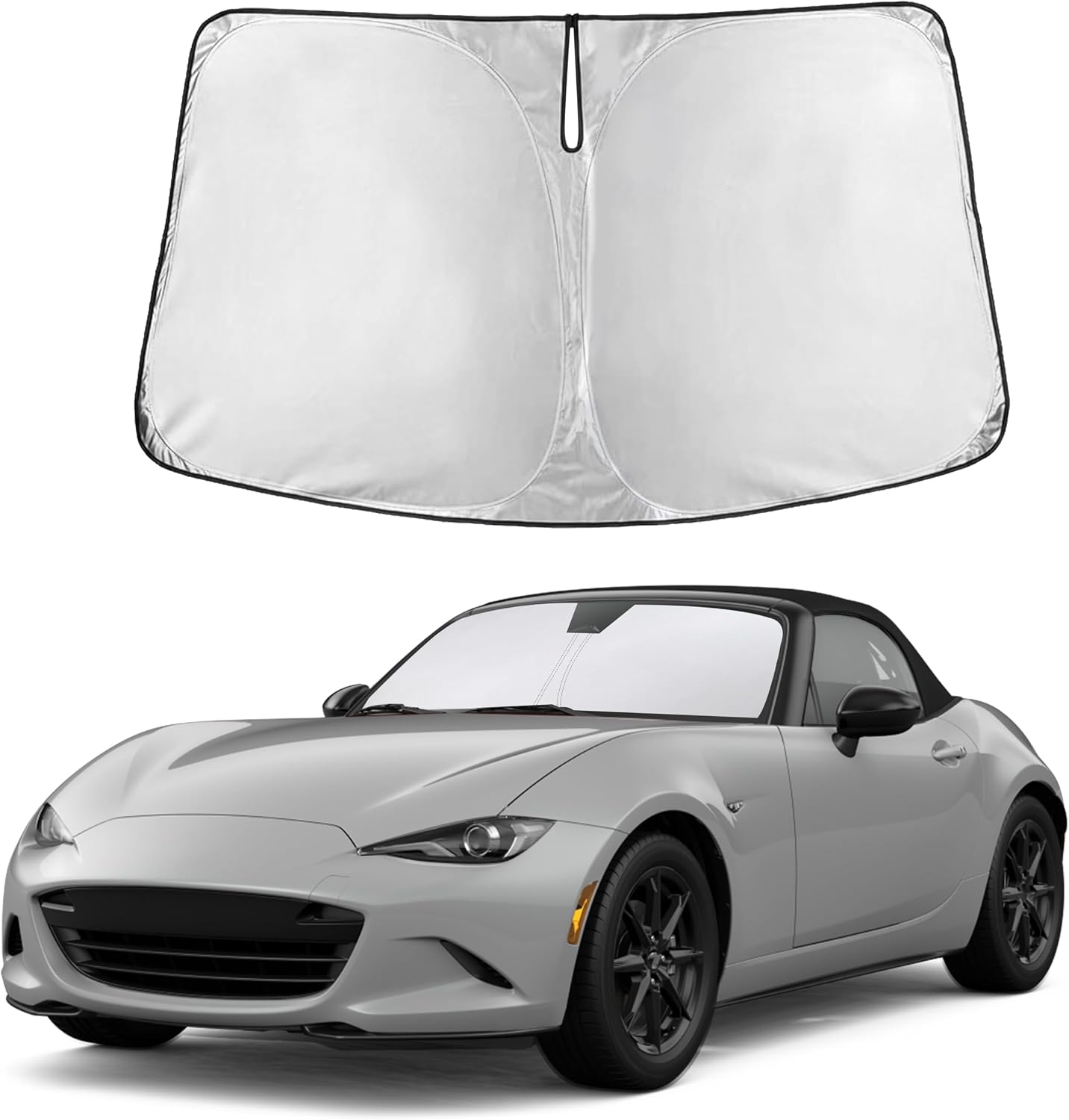 Autovir Windshield Sun Shade, 2017-2026 Tesla Model 3 & Y, 280T Visor Shade