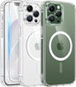 FNTCASE for iPhone 17 Pro Case Clear Magnetic with Screen Protector