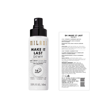 Milani Setting Spray + Primer, Make It Last Original Natural Finish