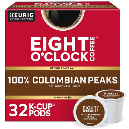 Eight O'Clock Coffee Hazelnut, Single-Serve Keurig K-Cup Pods, Flavored Medium Roast Coffee Pods, 96 Count