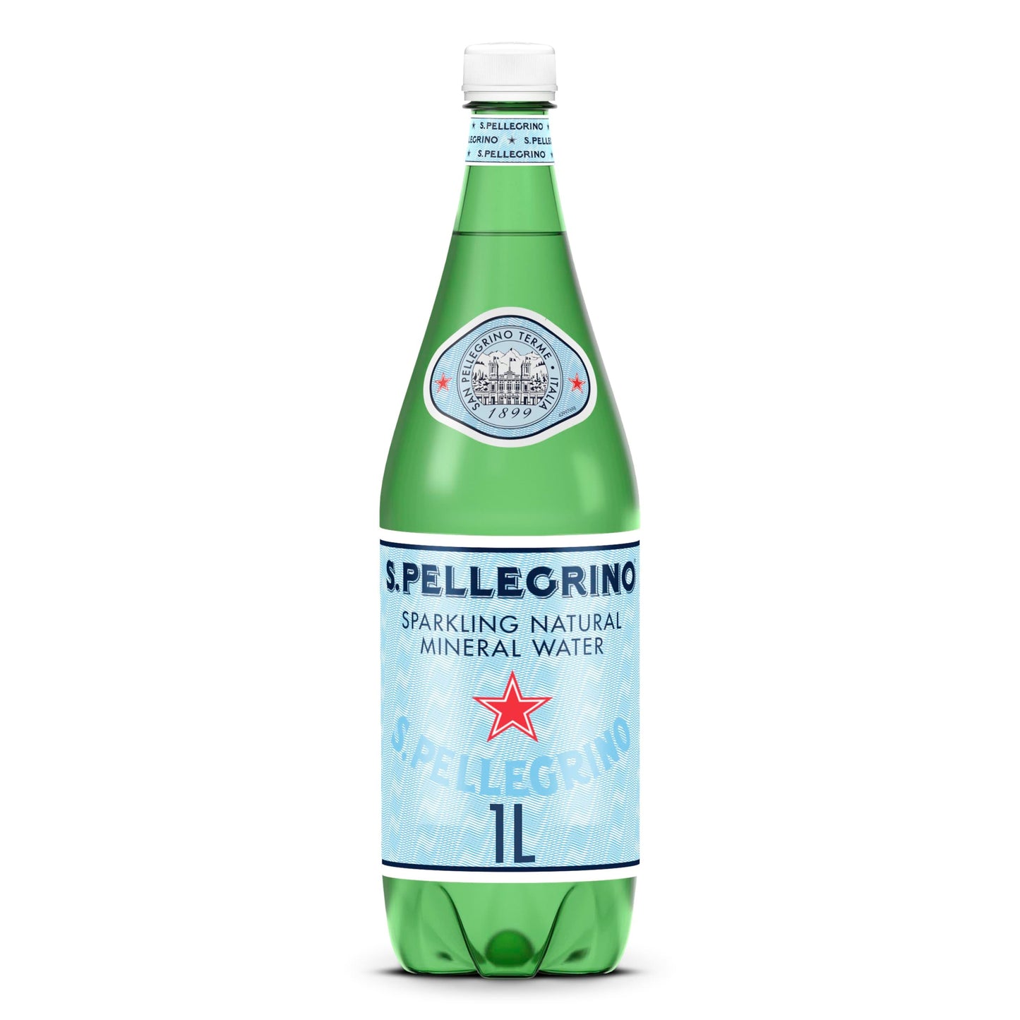 S.Pellegrino Sparkling Natural Mineral Water, Plastic Bottles, 16.9 Fl Oz (Pack of 12)