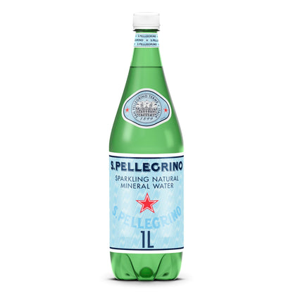 S.Pellegrino Sparkling Natural Mineral Water, Plastic Bottles, 16.9 Fl Oz (Pack of 12)