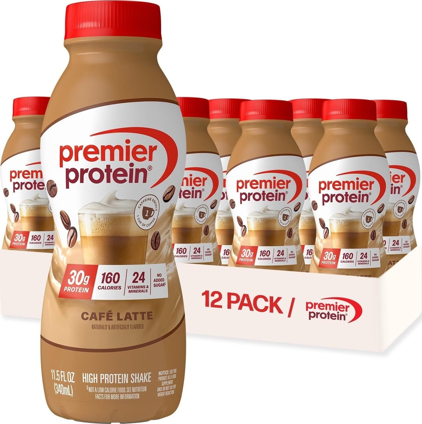 Premier Protein 30g High Protein Shake, Chocolate, 12 Pack