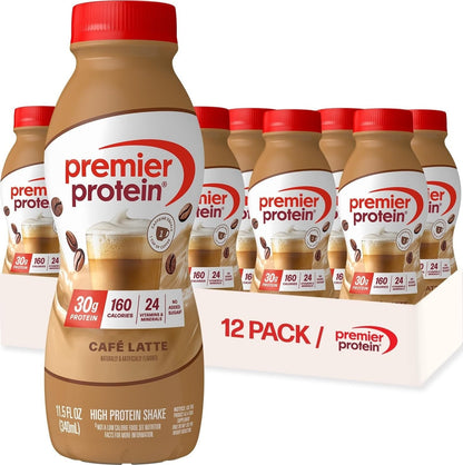 Premier Protein 30g High Protein Shake, Chocolate, 12 Pack