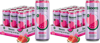 Bloom Nutrition Zero Sugar Energy Drink, Apple Crisp, 12oz 12pk