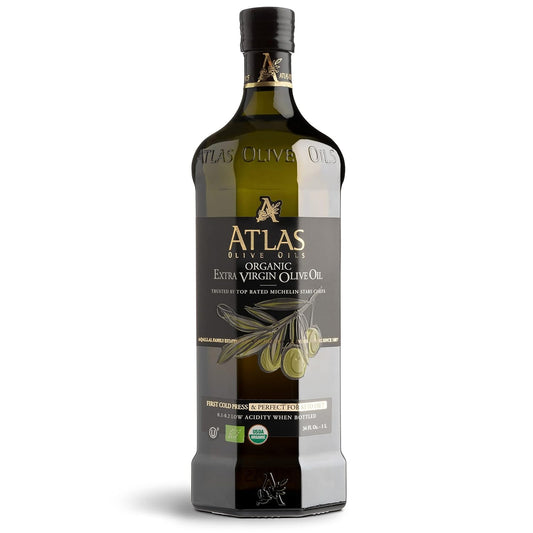 Atlas Organic Extra Virgin Olive Oil, Moroccan, High Polyphenol, 1 L