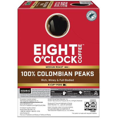 Eight O'Clock Coffee Hazelnut, Single-Serve Keurig K-Cup Pods, Flavored Medium Roast Coffee Pods, 96 Count