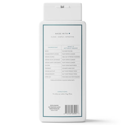 Native Clean Body Wash, Gentle & pH-balanced for Sensitive Skin, 24-Hr Freshness for Women & Men, Vegan & Cruelty-Free, Free of Sulfates, Parabens & Phthalates, Cashmere & Rain, 18 fl oz