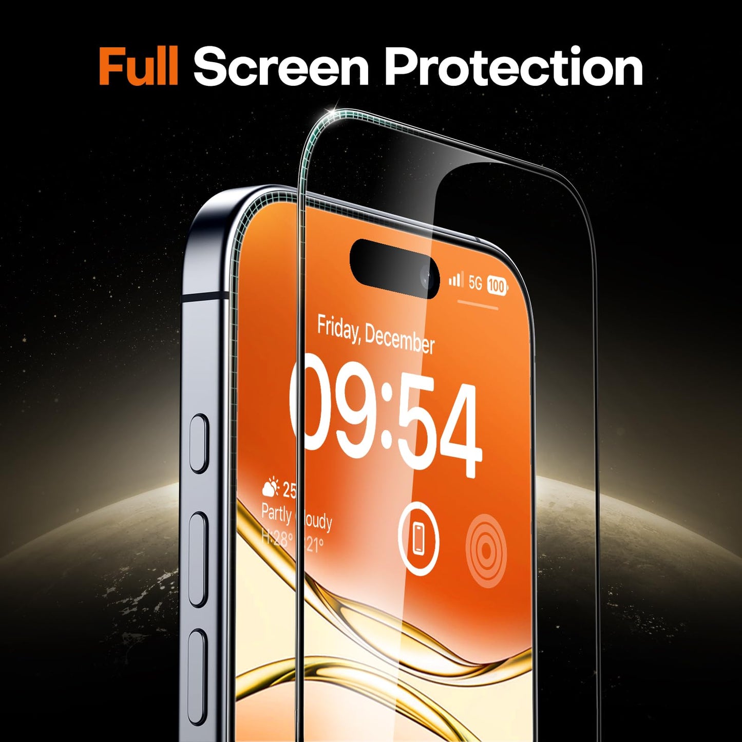 TOCOL for iPhone 17 Pro Max Screen Protector, Clear