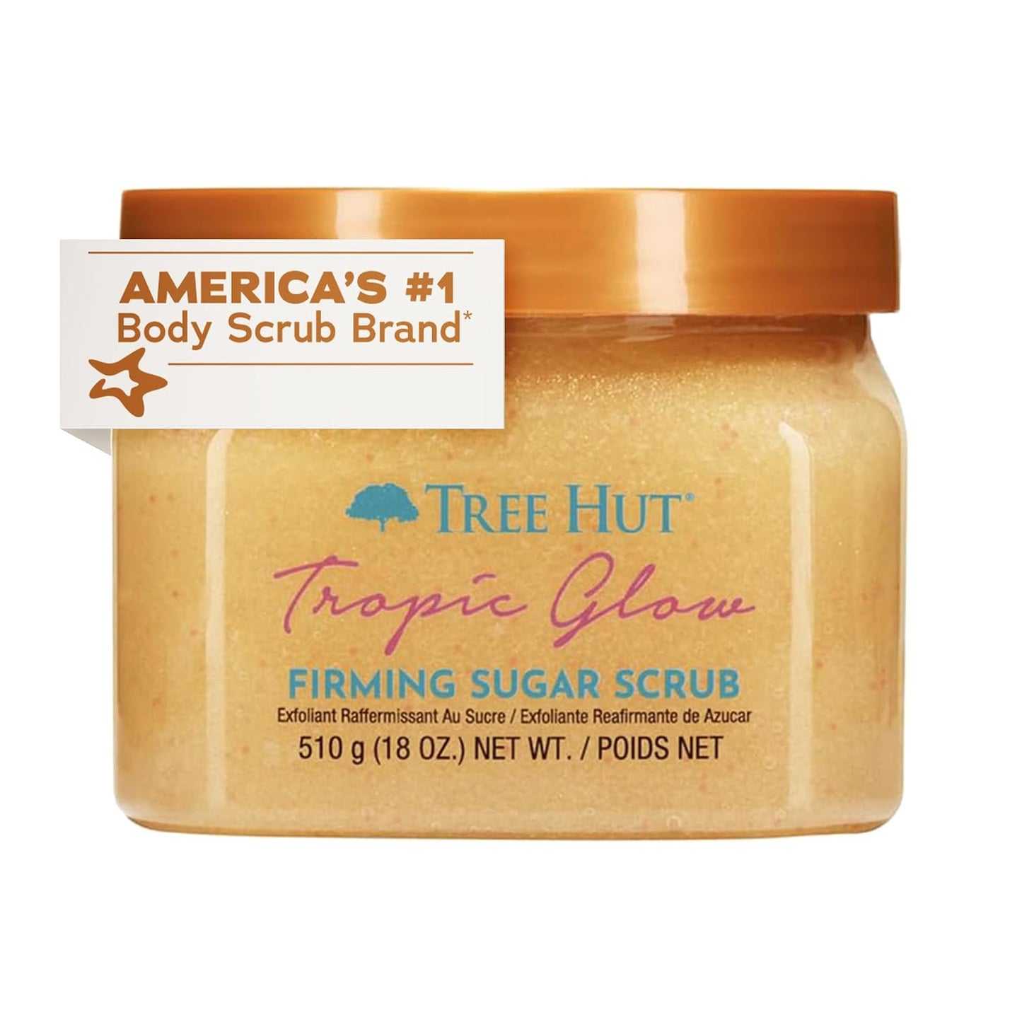 Tree Hut Body Scrub for Women, Pink Hibiscus, 18 Oz