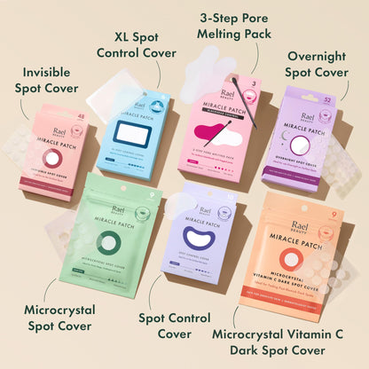 Rael Miracle Invisible Spot Cover Hydrocolloid Acne Pimple Patches (96 Ct)