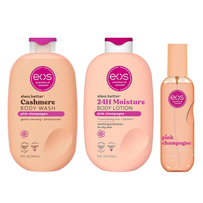 eos Shea Better 24H Moisture Body Lotion- Jasmine Peach, 16 fl oz