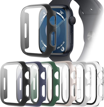 6-Pack Case with Screen Protector for Apple Watch SE3/SE2/SE/6/5/4 40mm