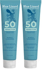 Blue Lizard Sensitive Mineral SPF 50 Sunscreen Lotion, 100% Mineral Sunscreen, UVA/UVB Protection, Infused with organic Aloe Vera, Soothes and Hydrates, 5 fl oz