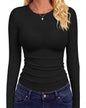 GAYHAY Long Sleeve Shirts for Women Tops Fitted Clothes Fall Fashion 2026
